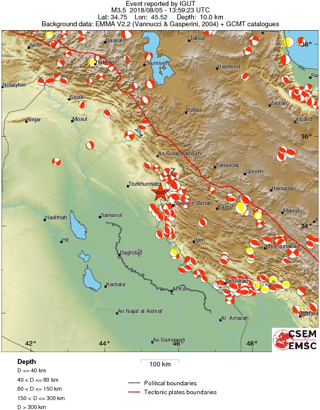 Regional moment Tensor