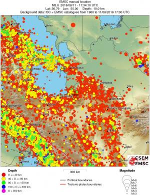 wide historical seismicity
