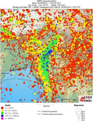 wide historical seismicity