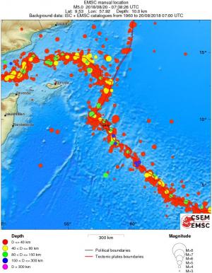 wide historical seismicity