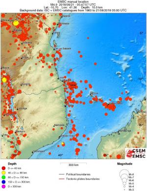wide historical seismicity