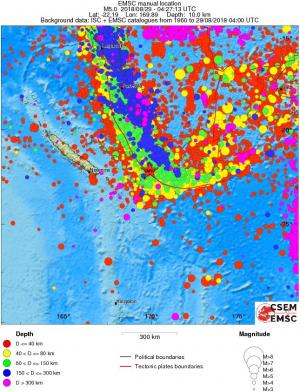 wide historical seismicity