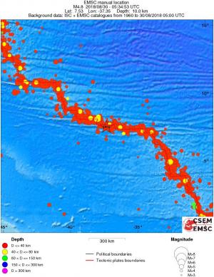 wide historical seismicity