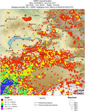 wide historical seismicity