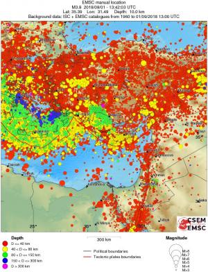 wide historical seismicity