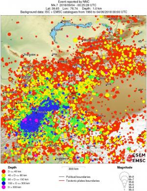 wide historical seismicity