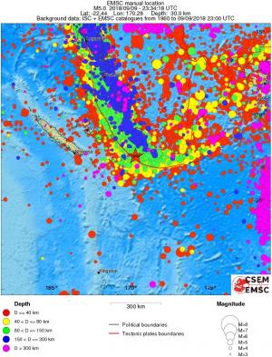 wide historical seismicity