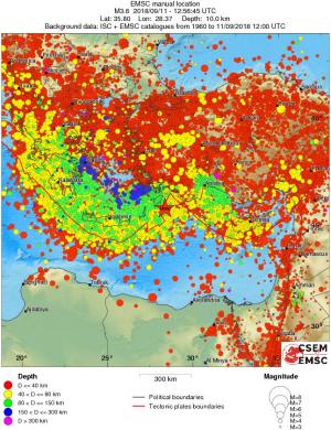 wide historical seismicity