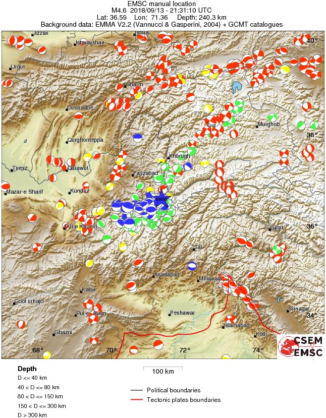 Regional moment Tensor