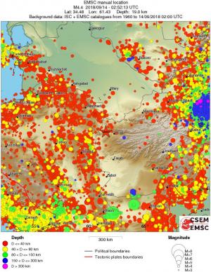 wide historical seismicity