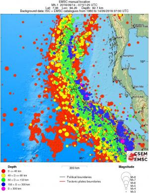 wide historical seismicity