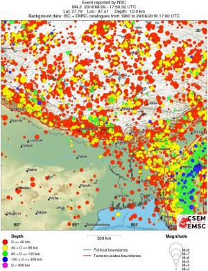 wide historical seismicity