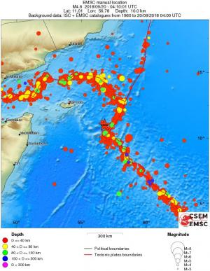 wide historical seismicity