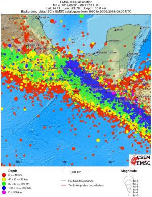 wide historical seismicity