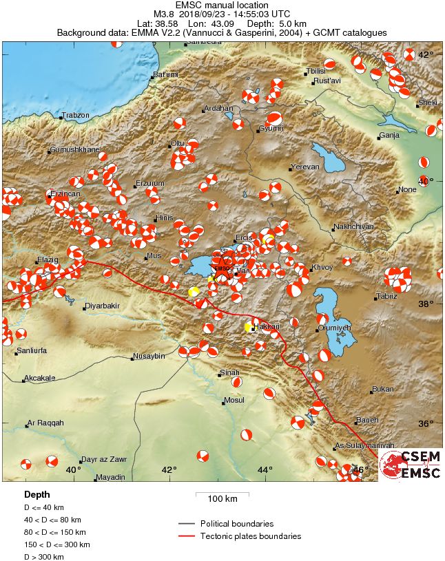 Regional moment Tensor