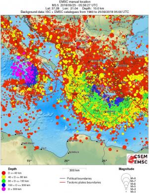 wide historical seismicity