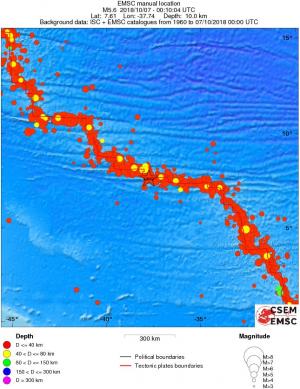 wide historical seismicity