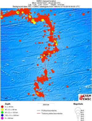 wide historical seismicity