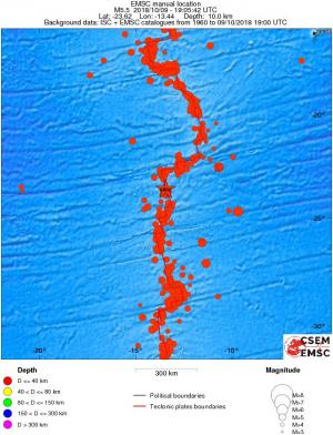 wide historical seismicity