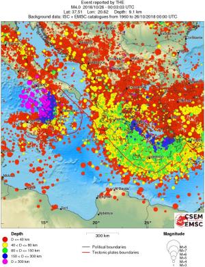 wide historical seismicity