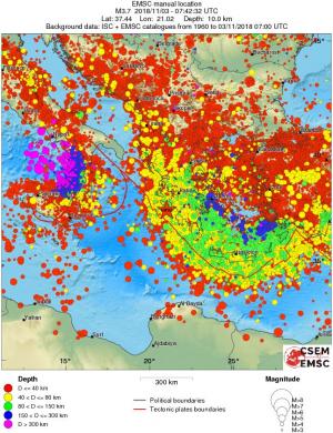wide historical seismicity