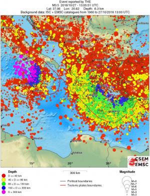 wide historical seismicity