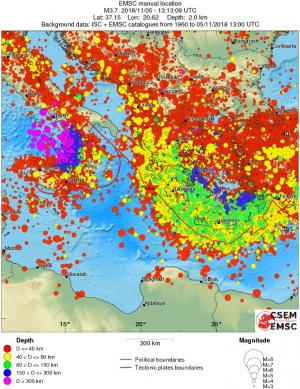 wide historical seismicity