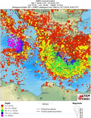 wide historical seismicity