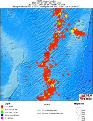 wide historical seismicity