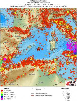 wide historical seismicity
