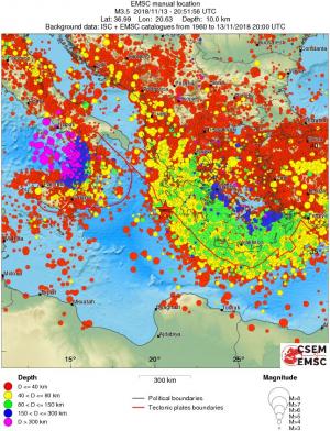 wide historical seismicity