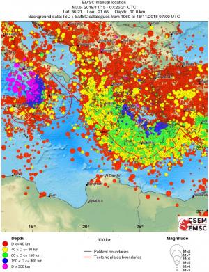 wide historical seismicity