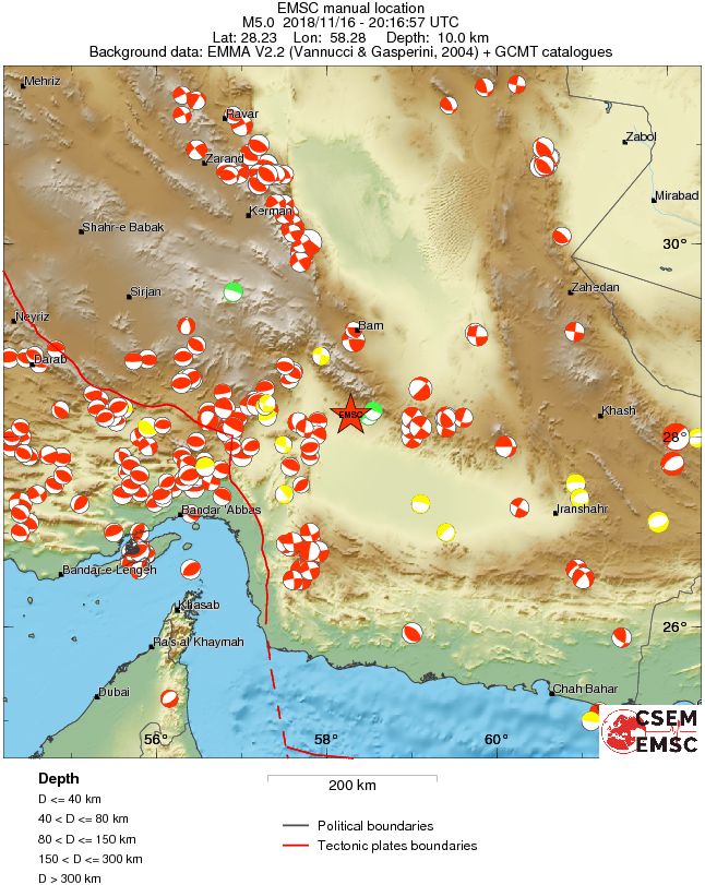 Regional moment Tensor