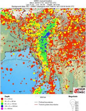 wide historical seismicity