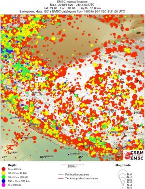 wide historical seismicity
