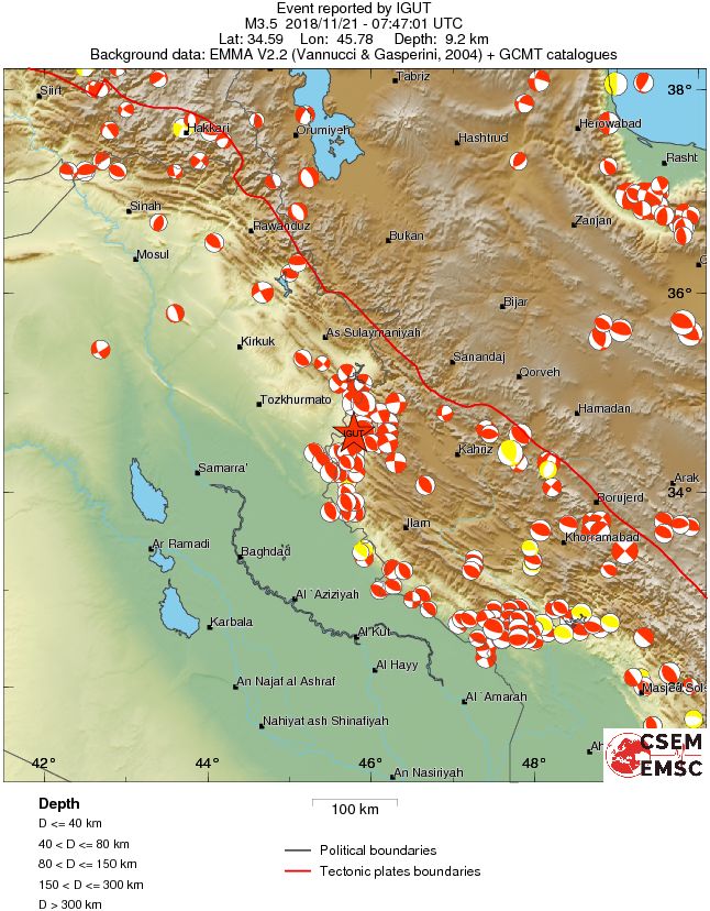 Regional moment Tensor