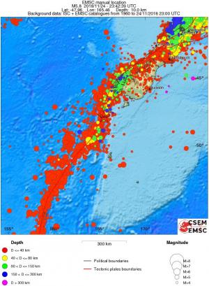 wide historical seismicity
