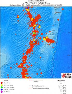 wide historical seismicity