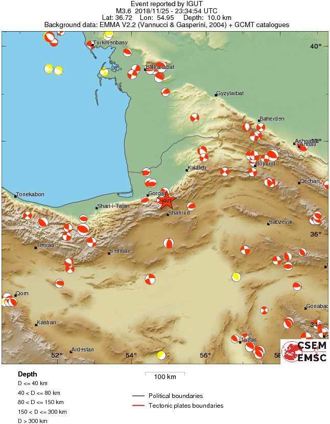 Regional moment Tensor