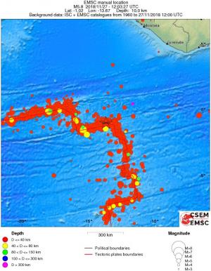 wide historical seismicity