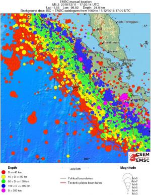 wide historical seismicity