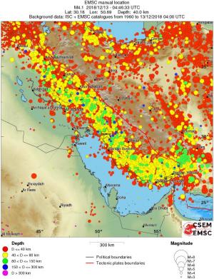 wide historical seismicity