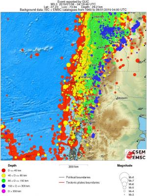 wide historical seismicity