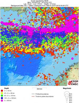 wide historical seismicity
