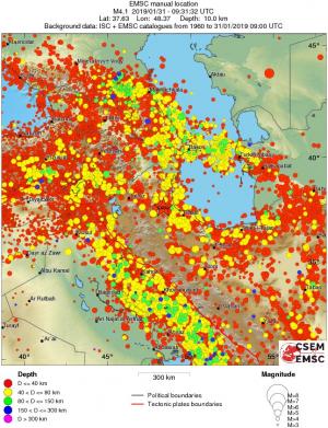 wide historical seismicity