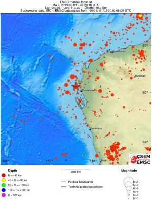 wide historical seismicity