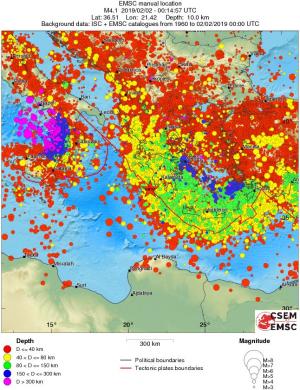 wide historical seismicity
