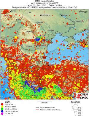 wide historical seismicity