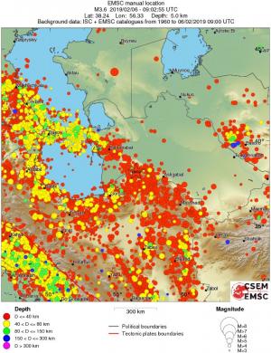 wide historical seismicity