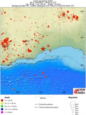 wide historical seismicity